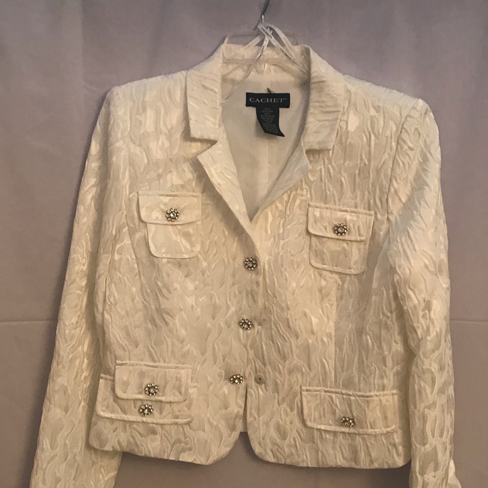 White satin jacket
